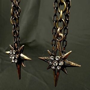 Bronze North Star Earrings (Never Worn)